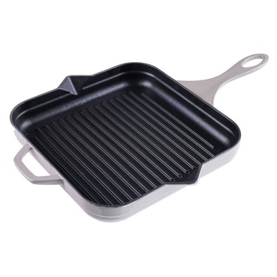 Poêle grill en fonte émaillée Hosse, Ivory, 28x28cm - Poêle grill en fonte