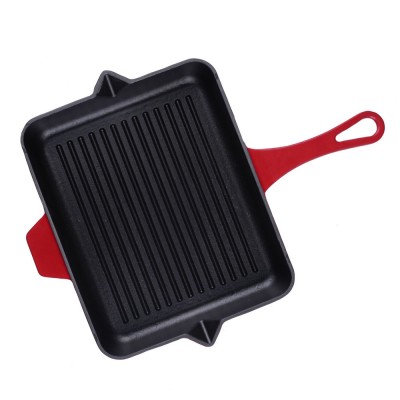 Poêle grill en fonte émaillée Hosse, Rubin, 26x32cm - Poêle grill en fonte
