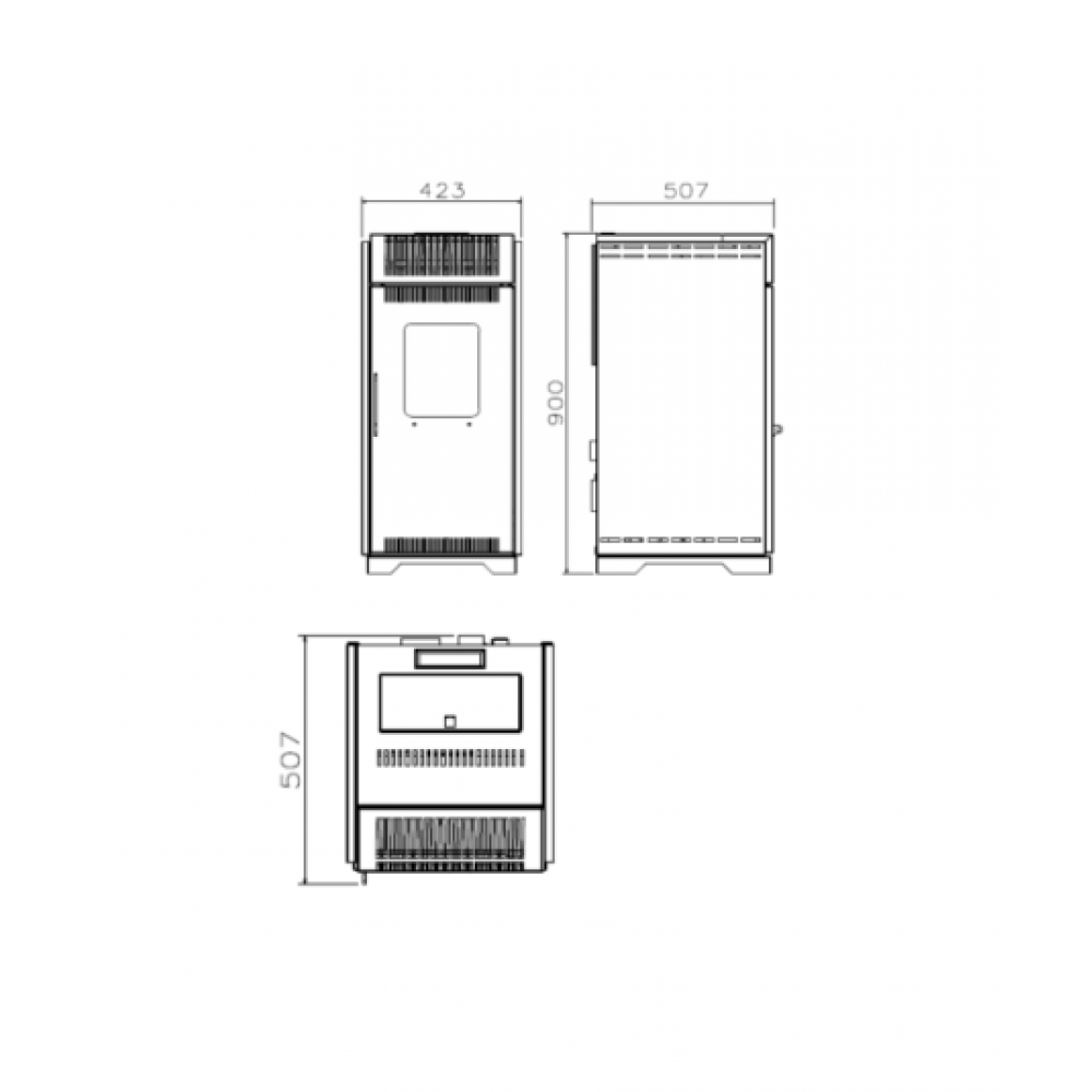 Poêles à granulé Balkan Energy P10 Beige, 10kW | Poêles à granulés air  | Poêles à granulés |