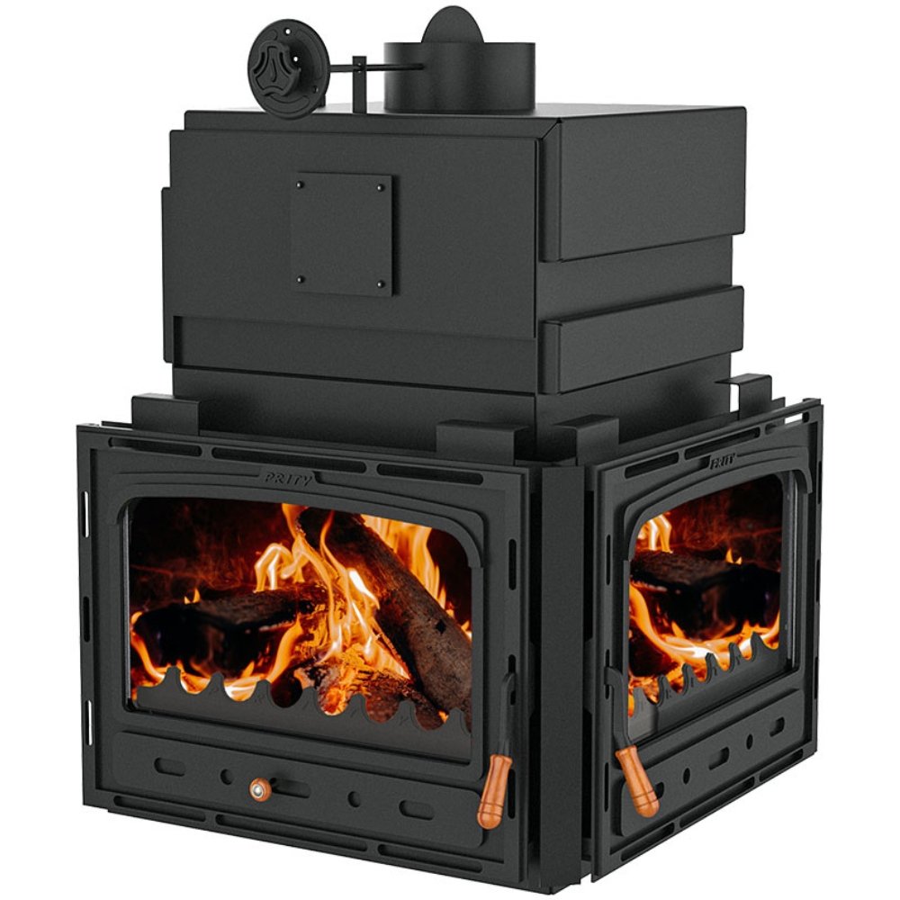 Insert cheminée bouilleur Prity 2C W28, 33.2kw | Insert cheminées bouilleur | Insert cheminées |