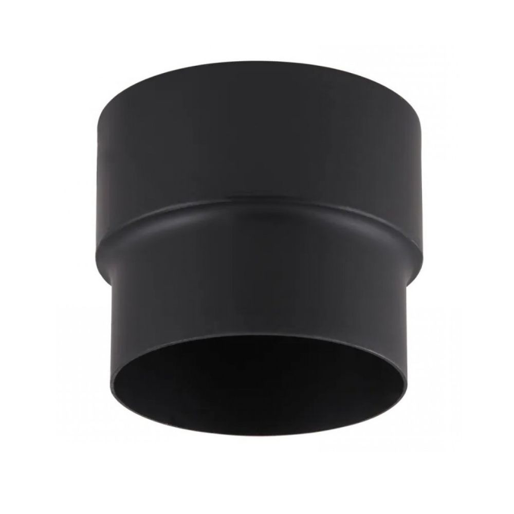Réducteur de conduit de cheminée MK NERO, acier, noir, Ø130-150, Épaisseur 2mm | Tuyaux de poêle | Cheminée |