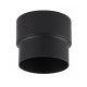 Réducteur de conduit de cheminée MK NERO, acier, noir, Ø130-150, Épaisseur 2mm | Tuyaux de poêle | Cheminée |