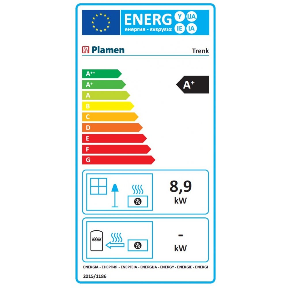 Poêle à bois Plamen Trenk 8.9kW, Log | Poêles à bois |  |