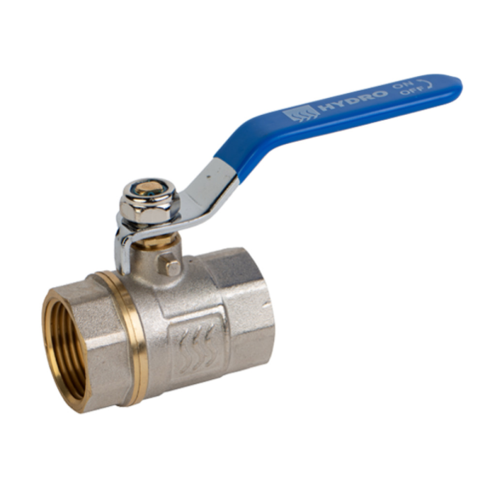 Vanne à boisseau sphérique d'arrêt Femelle-Femelle Hydro – Laiton – 0470003 – Taille (pouce) : 1" | Pompe a eau | Chauffage central |