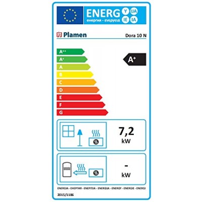 Poêle à bois Plamen Dora 10N vert, 7.2kW, Log - Comparaison de produits