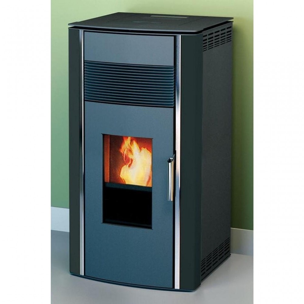 Poêle à granulés  Alfa Plam Luca Noir, 8 kW | Poêles à granulés air  | Poêles à granulés |