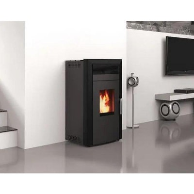 Poêle à granulés hydro  Alfa Plam Commo 15 Noir, 15 kW - Comparaison de produits