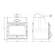 Insert cheminée Prity C, 15.8kW | Insert Cheminées à bois | Insert cheminées |