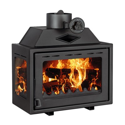 Insert cheminée Prity O, Gauche,10kw - Cheminée moderne