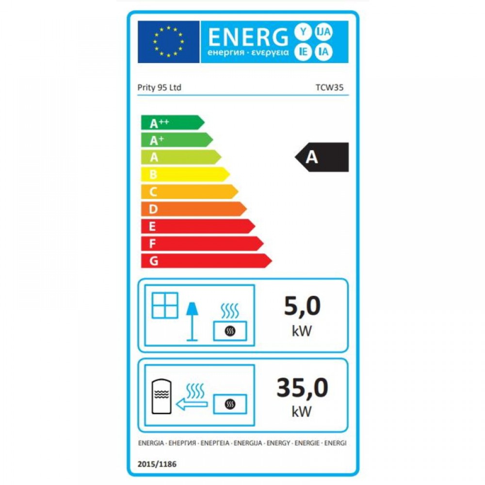Insert cheminée bouilleur Prity TC W35, 40kw | Insert cheminées bouilleur | Insert cheminées |
