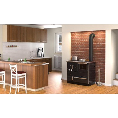 Cuisinière à bois bouilleurAlfa Plam Alfa Term 27, 27.56kW - Cuisinières à bois bouilleur