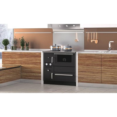  Cuisinière à bois, bouilleur Alfa Plam Alfa Term 20, Anthracite 23kW - Comparaison de produits