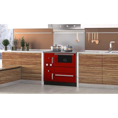 Cuisinière à bois, bouilleur Alfa Plam Alfa Term 20, Rouge 23kW - Comparaison de produits