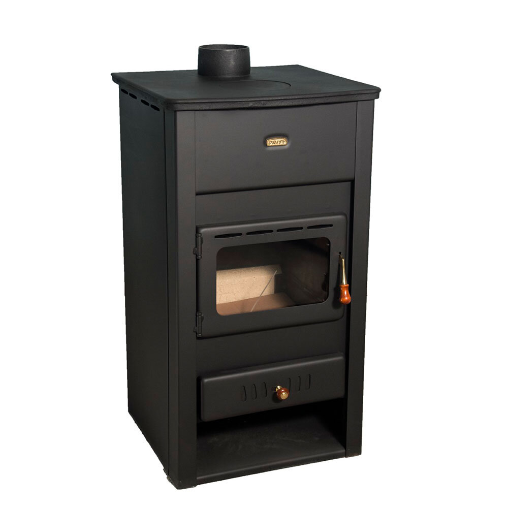 Poêle à bois Prity K2 CP avec dessus en fonte, 10.4 kW, bûches | Poêles à bois air  | Poêles à bois |