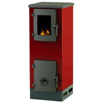 Poêle à bois Alfa Plam Vulkan S Rouge 4kW, bûches - Comparaison de produits