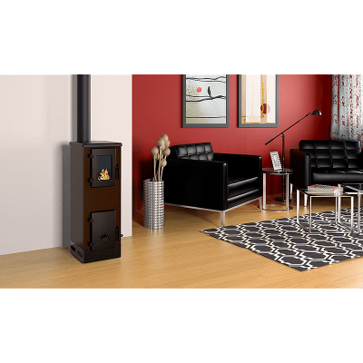 Poêle à bois Alfa Plam Vulkan S Marron 4kW, bûches - Comparaison de produits