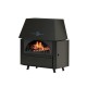 Poêle à bois en fonte Alfa Plam Rustikal 11 kW, bûches | Poêles à bois air  | Poêles à bois |