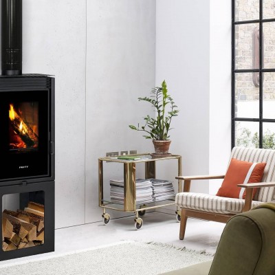 Poêle à bois Prity PMV3 TV 11kW, Log - Prity