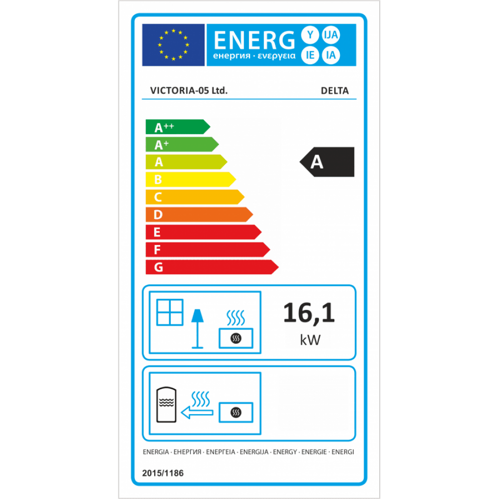 Poêle à bois Victoria Delta,16.1kW | Poêles à bois air  | Poêles à bois |