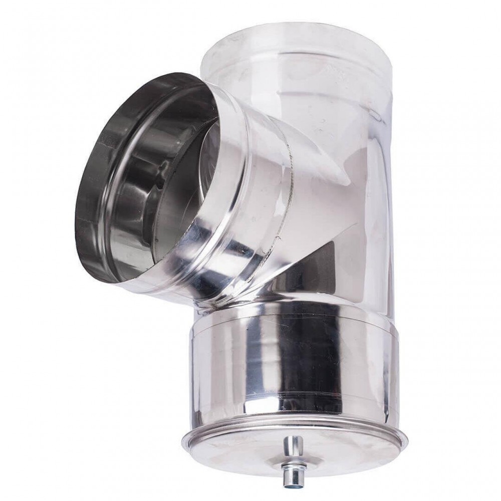Kit conduit de cheminée pour poêle à granulés, en acier inoxydable AISI 304, 80-120 mm | Kits conduit de cheminée | Cheminée |