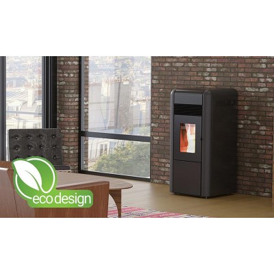 Poêle à granulés hydro Alfa Plam Dino Noir, 17 kW - Comparaison de produits