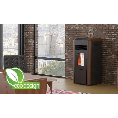 Poêle à granulés hydro Alfa Plam Dino 27 Marron, 27 kW - Comparaison de produits