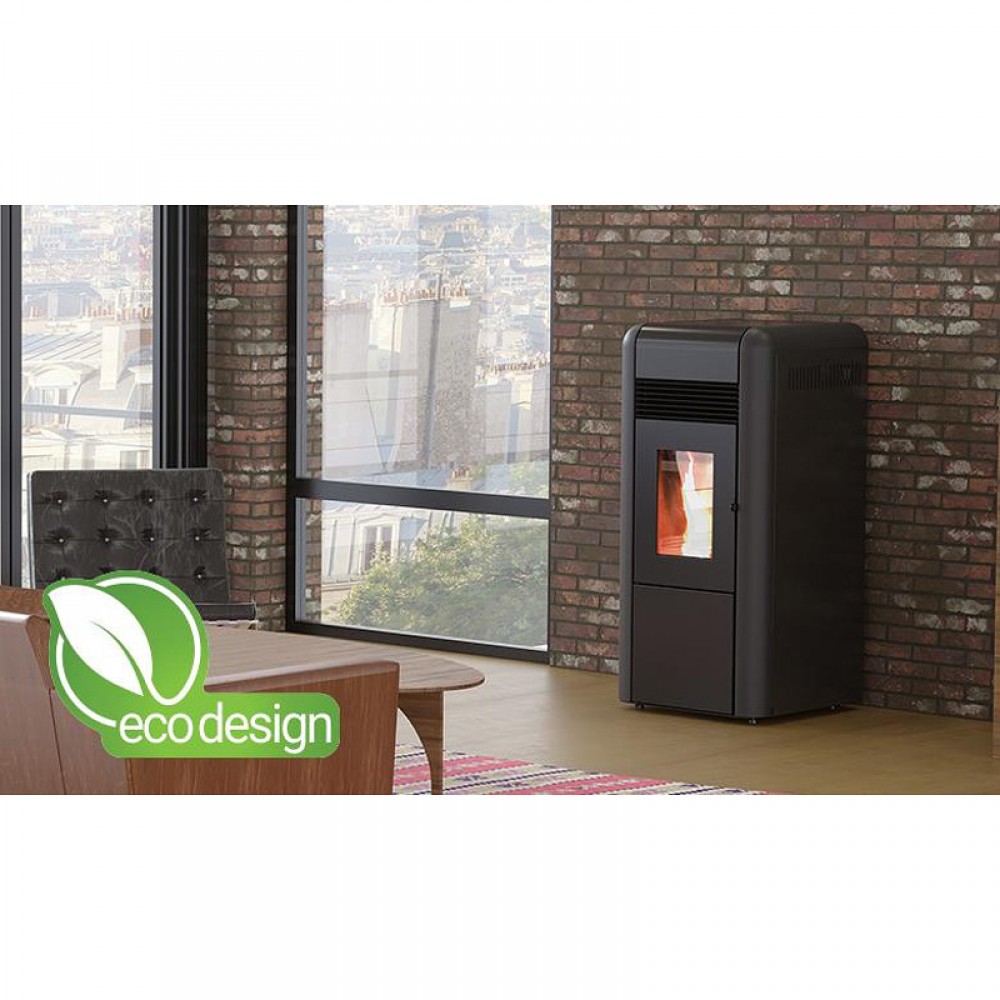 Poêle à granulés hydro Alfa Plam Dino 27 Noir, 27 kW | Poêles à granulés hydro | Poêles à granulés |