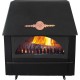 Poêle à bois bouilleur, en fonte combustibles multiples avec chaudière arrière Alfa Plam Rustikal E, 14 kW | Poêles à bois bouilleur | Poêles à bois |