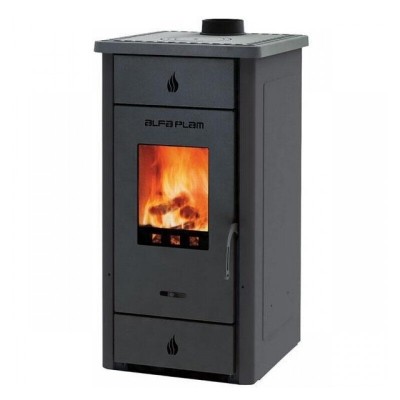 Poêle à bois Alfa Plam Elita 3 Anthracite 7kW, bûches - Comparaison de produits