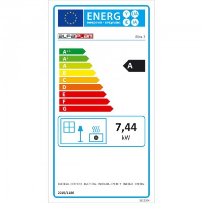 Poêle à bois Alfa Plam Elita 3 Anthracite 7kW, bûches - Comparaison de produits