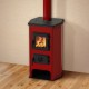 Poêle à bois MBS Hit Rouge 11kW, bûches | Poêles à bois air  | Poêles à bois |