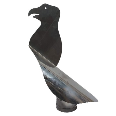 Chapeau de cheminée en forme de Coq, Inox, Diameter ⌀180 - Chapeaux de cheminée