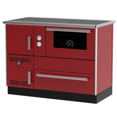 Cuisinière à bois, bouilleur Alfa Plam Alfa Term 35, Rouge-Droite 32kW - Comparaison de produits