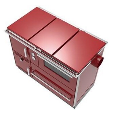 Cuisinière à bois, bouilleur Alfa Plam Alfa Term 35, Rouge, 32kW - Comparaison de produits