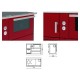 Cuisinière à bois, bouilleur Alfa Plam Alfa Term 35, Rouge-Gauche 32kW | Cuisinières à bois | Bois |
