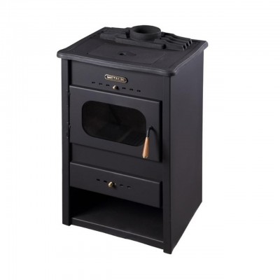 Poêle à bois Metalik avec dessus en fonte solide, 9.6 kW - Comparaison de produits