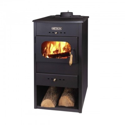 Poêle à bois en fonte Metalik Hit  avec dessus en fonte, 8.6 kW - Comparaison de produits