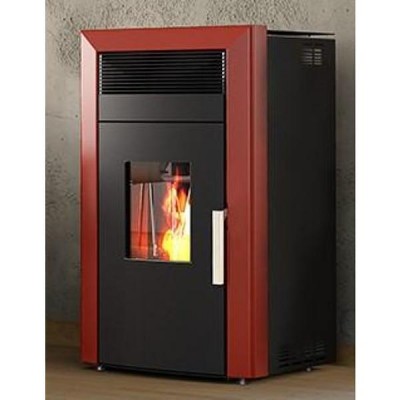 Poêle à granulés hydro  Alfa Plam Commo 12 Rouge, 12 kW. - Comparaison de produits