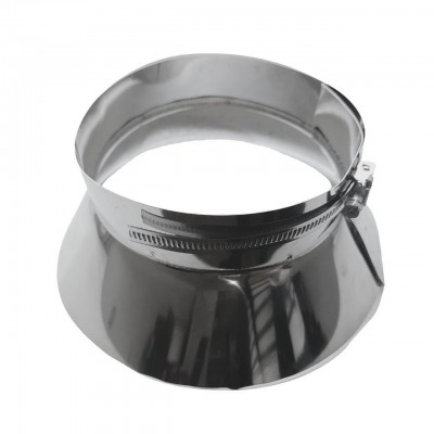 Collerette de solin 8°- 30°, en acier inoxydable AISI 304, diamètre 130 mm-350mm - Solin cheminée