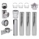 Kit conduit de cheminée Inox Isolée Ф150 (diamètre intérieur), 4,7m | Kits conduit de cheminée | Cheminée |