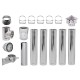 Kit conduit de cheminée Inox Isolée Ф200 (diamètre intérieur), 6.7m | Kits conduit de cheminée | Cheminée |
