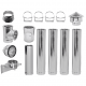 Kit conduit de cheminée Inox Isolé Ф250 (diamètre intérieur), 5.7m | Kits conduit de cheminée | Cheminée |