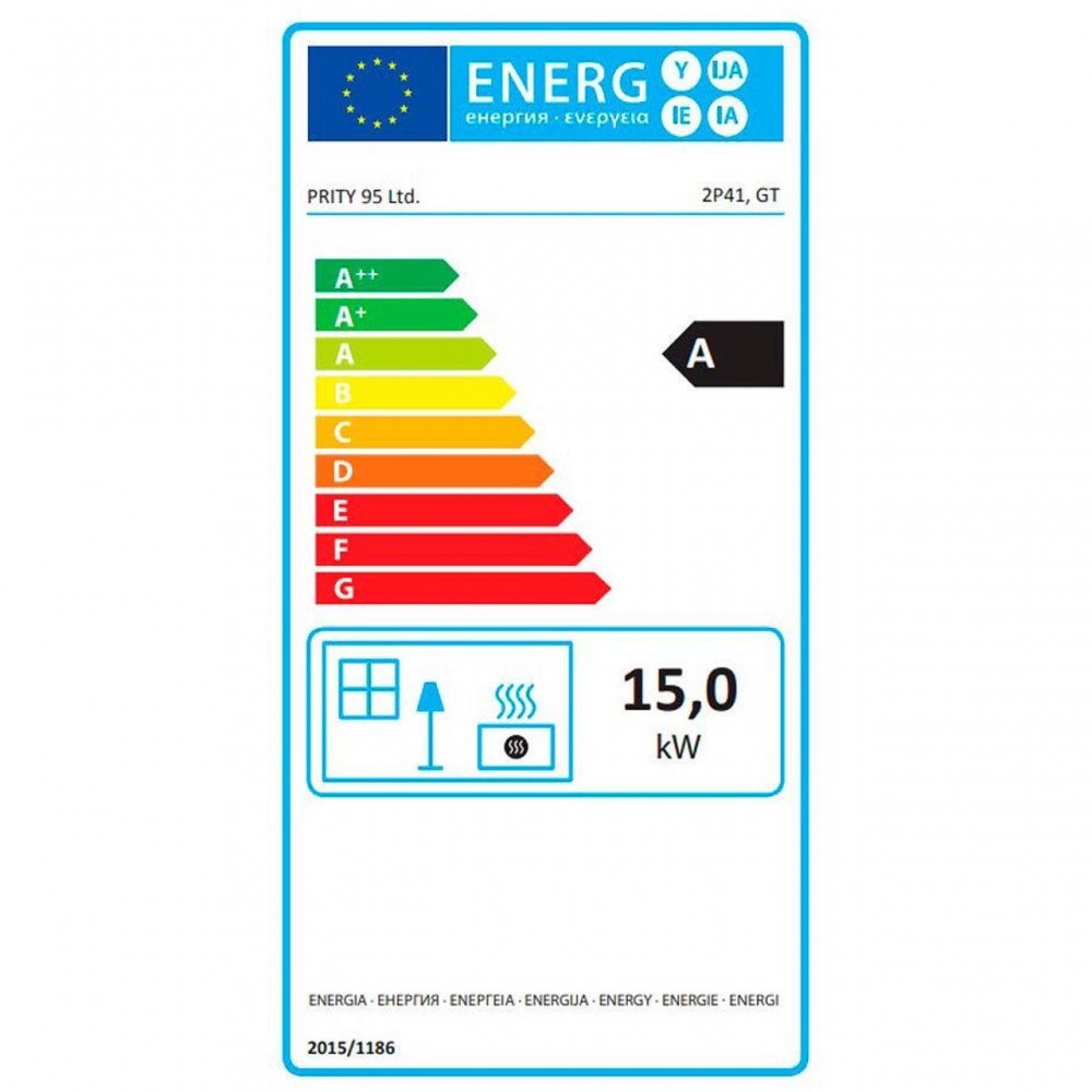 Cuisinière à bois Prity GT Ivoire, avec four et tiroir en acier inoxydable, 15 kW | Cuisinières à bois | Bois |
