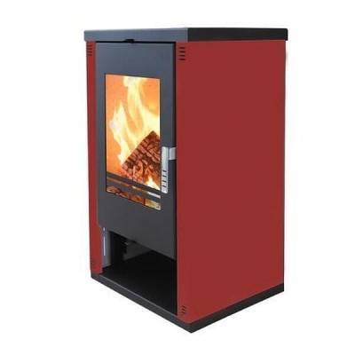 Poêle à bois Verso Lheia Bordeaux, 7.5 kW - Rechercher