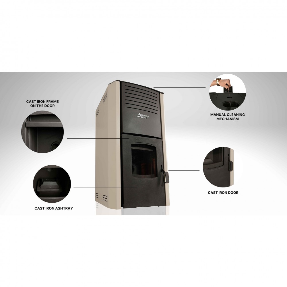 Poêle à granulés hydro Balkan Energy Aurora, 30kW | Poêles à granulés hydro | Poêles à granulés |