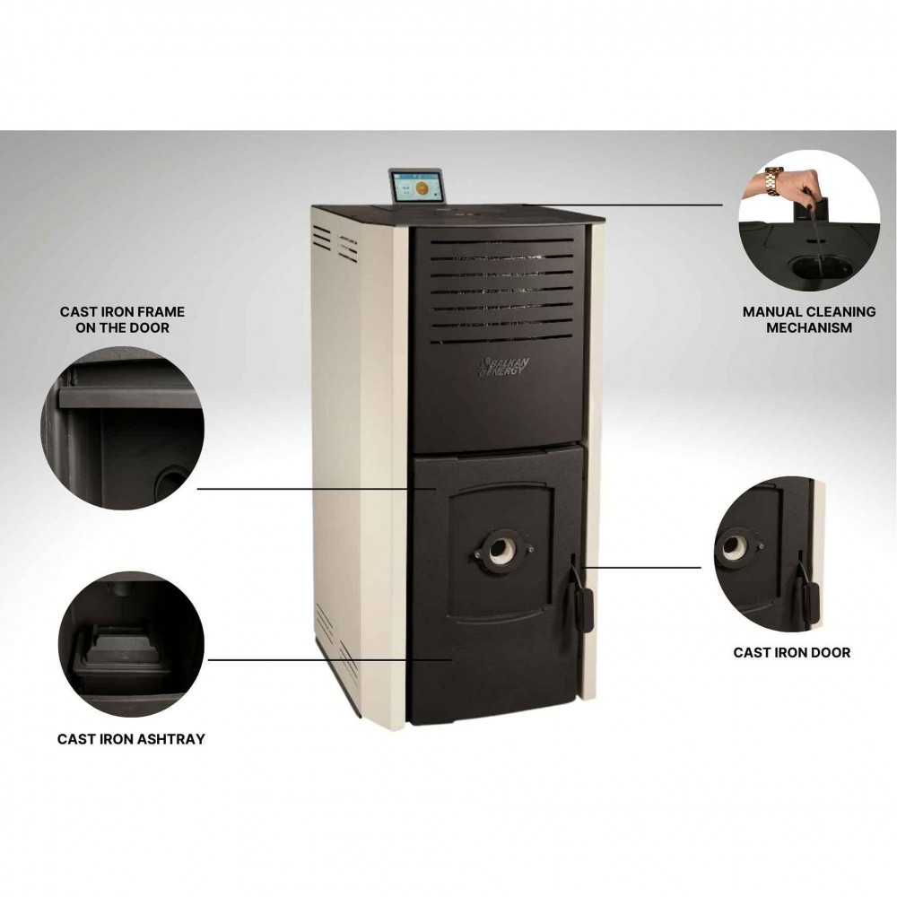 Chaudière à granulés Balkan Energy Bertha B, 35kW | Chaudières à granulés | Granulés |