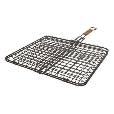 Grille de camping portable Bonne Grille, Revêtement antiadhésif, N4 33x29cm - Barbecue