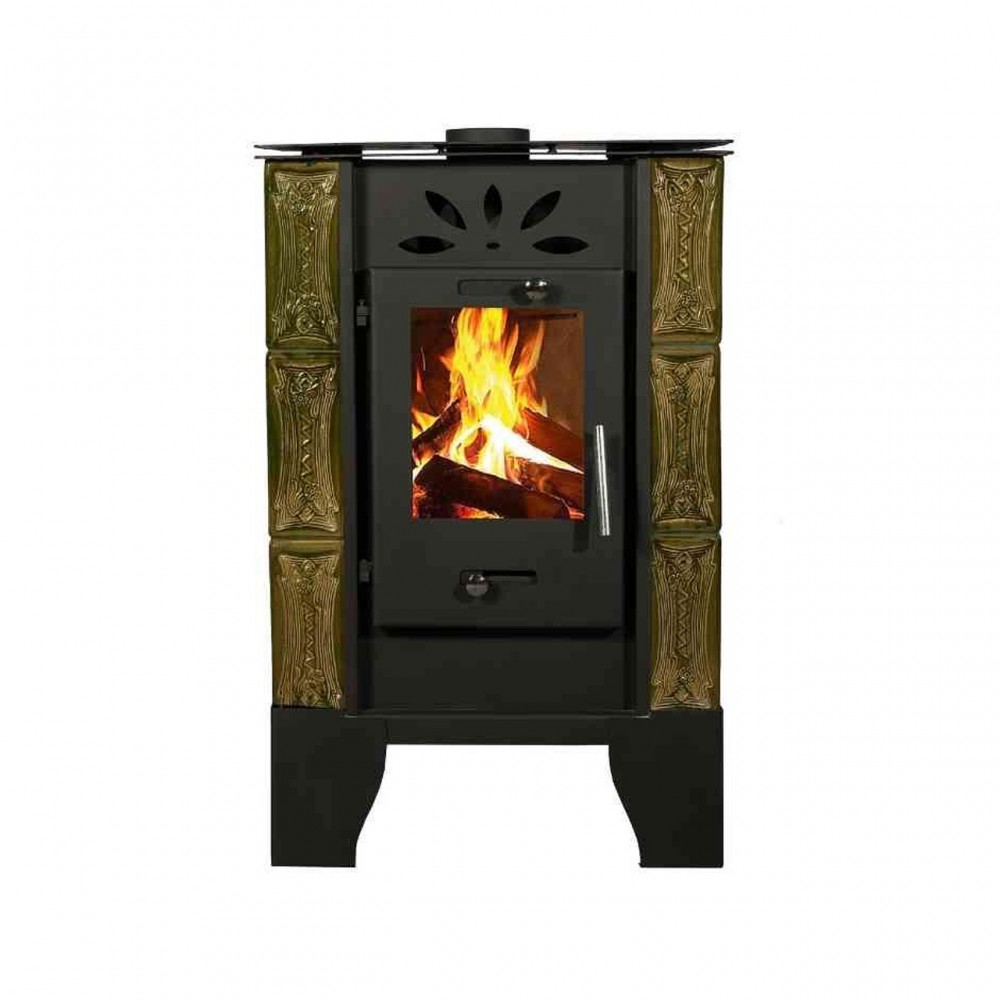 Poêle à bois Horvat Thetford TK6-3 Vert Olive, 6,5 kW | Poêles à bois air  | Poêles à bois |