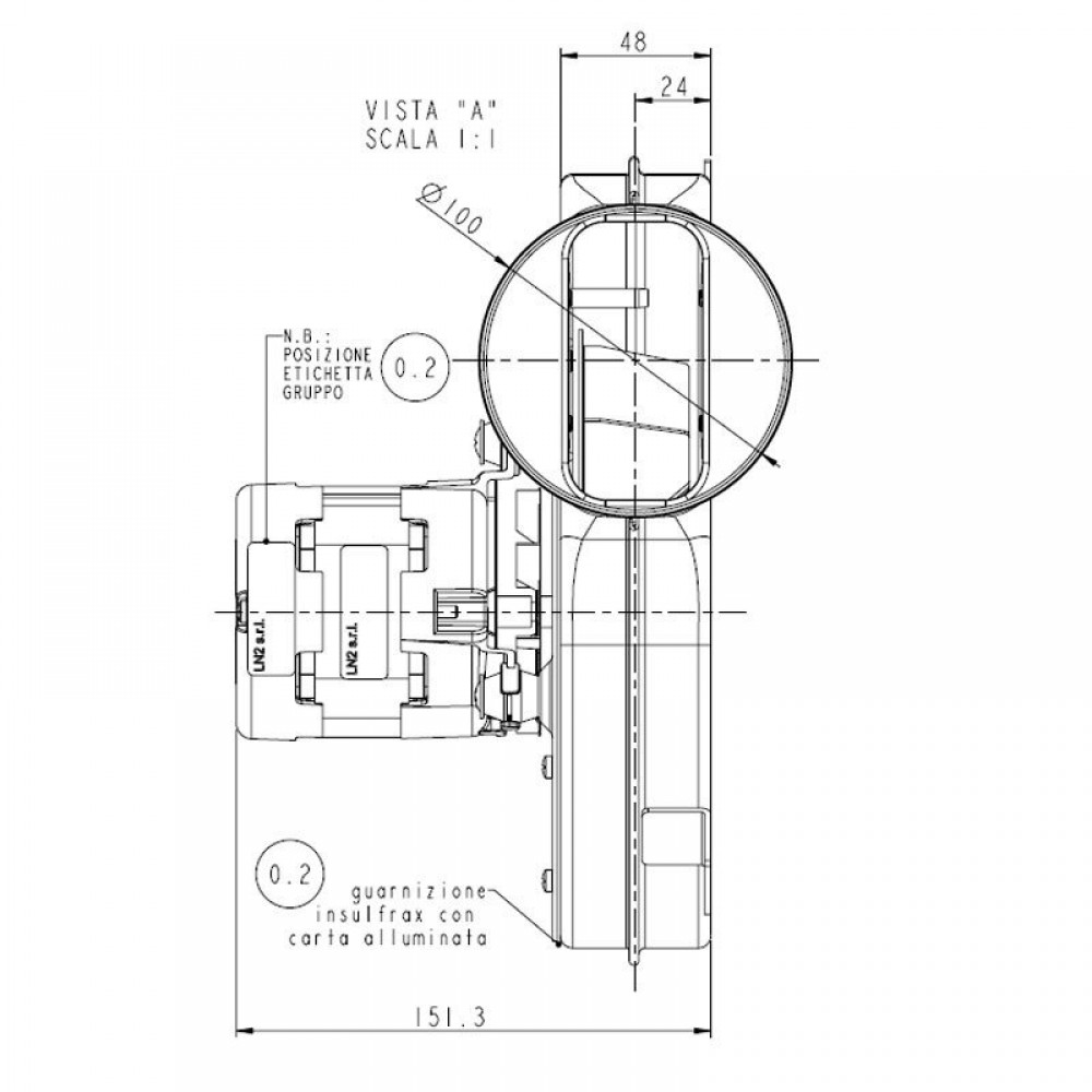 Ventilateur extracteur de fumée SITGroup LN2 Natalini pour poêles à granulés Eco Spar, Adler et autres, Débit d'air maximum 285 m³/h | Ventilateurs et soufflantes | Pièces de rechange chaudière |