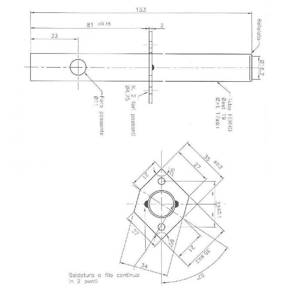 Bougie / Résistance pour poêles à granulés Enviro avec tube de canalisation d'air, longueur totale 153 mm, 230W | Bougie | Pièces détachées pour poêles à granulés |